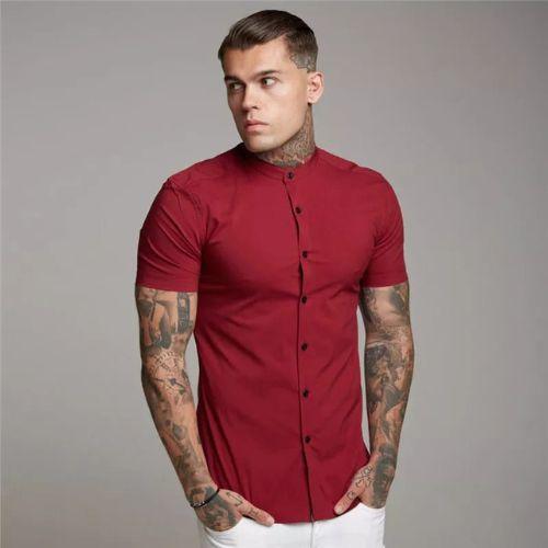 Camisa Manga Corta Cuello Neru